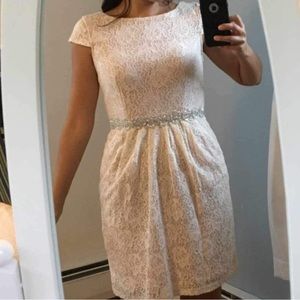 David’s Bridal city triangles dress